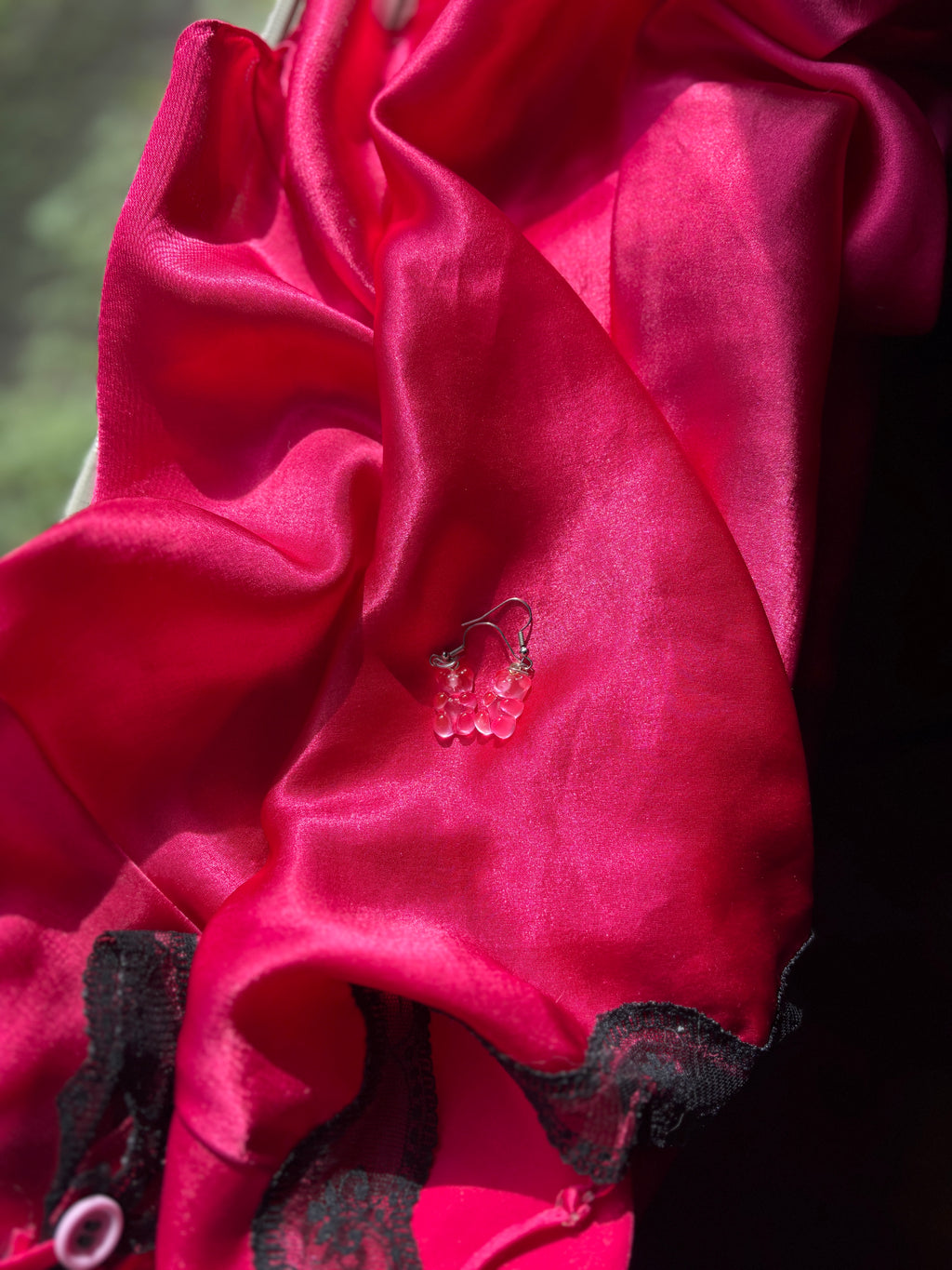 pink gummy bear earrings