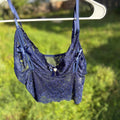 upcycled blue lace cami