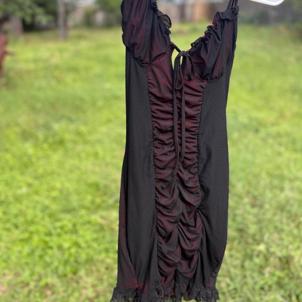 Black Mesh mini dress
