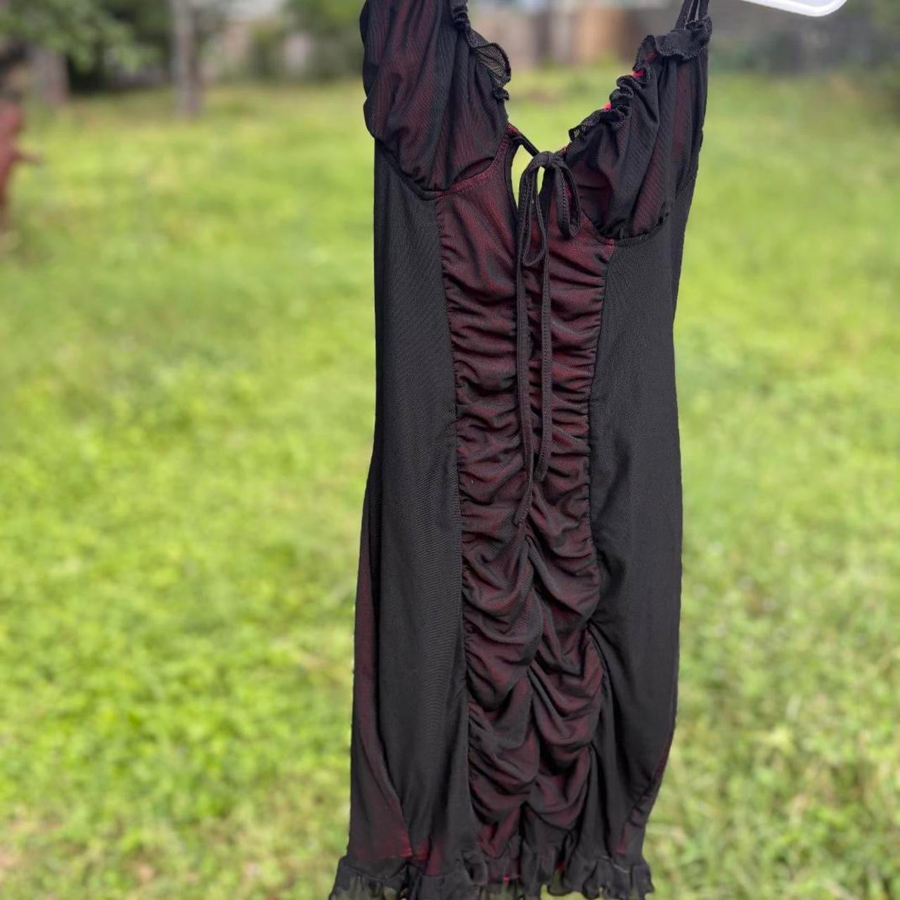 Black Mesh mini dress