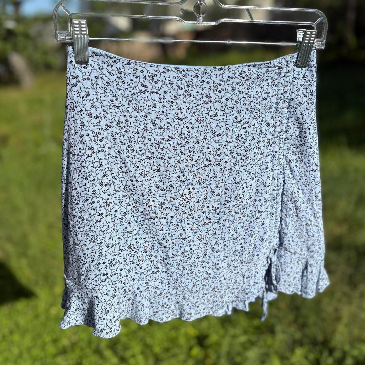 light blue skirt