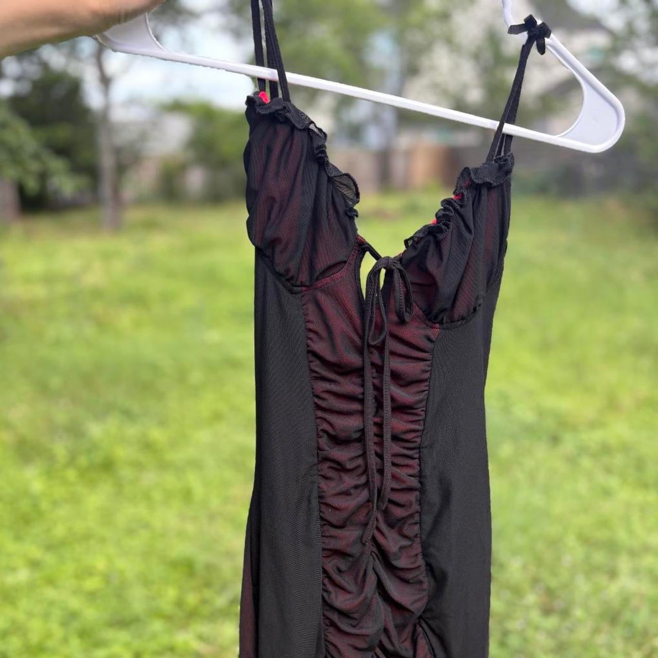 Black Mesh mini dress