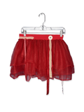 upcycled red sheer tutu