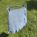 light blue skirt