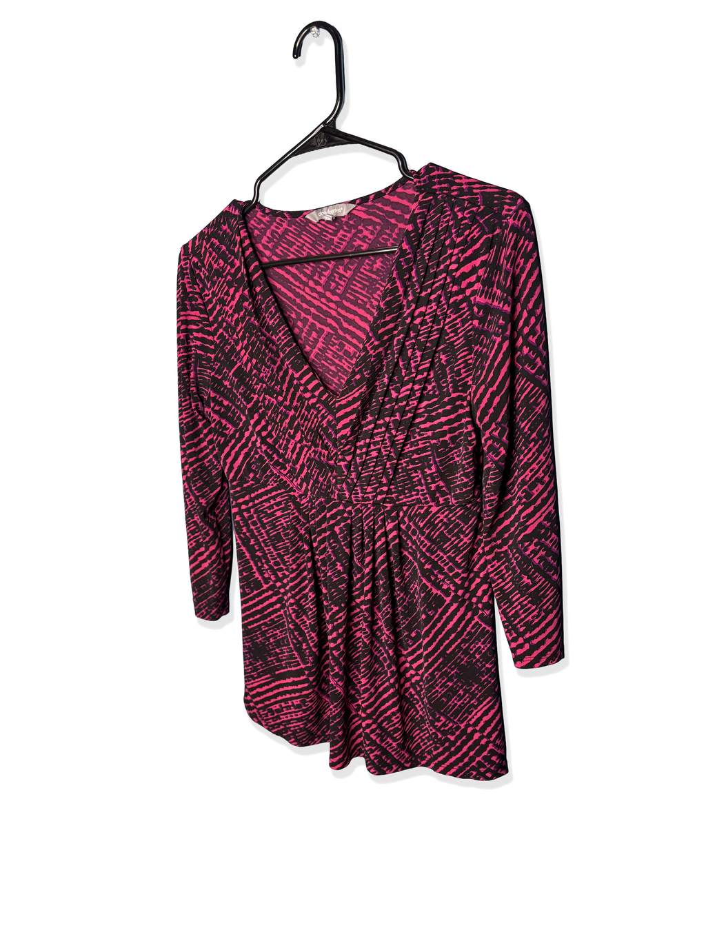 early 00s pink & black Daisy Fuentes top