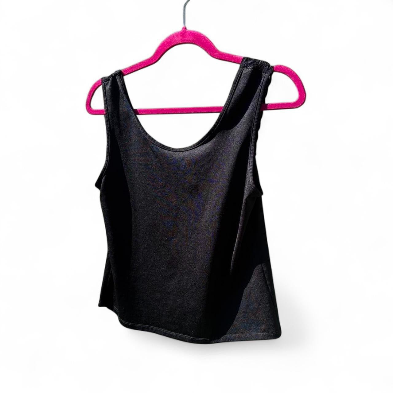 early 00s black lace tank