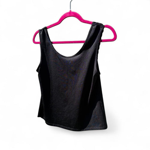 early 00s black lace tank