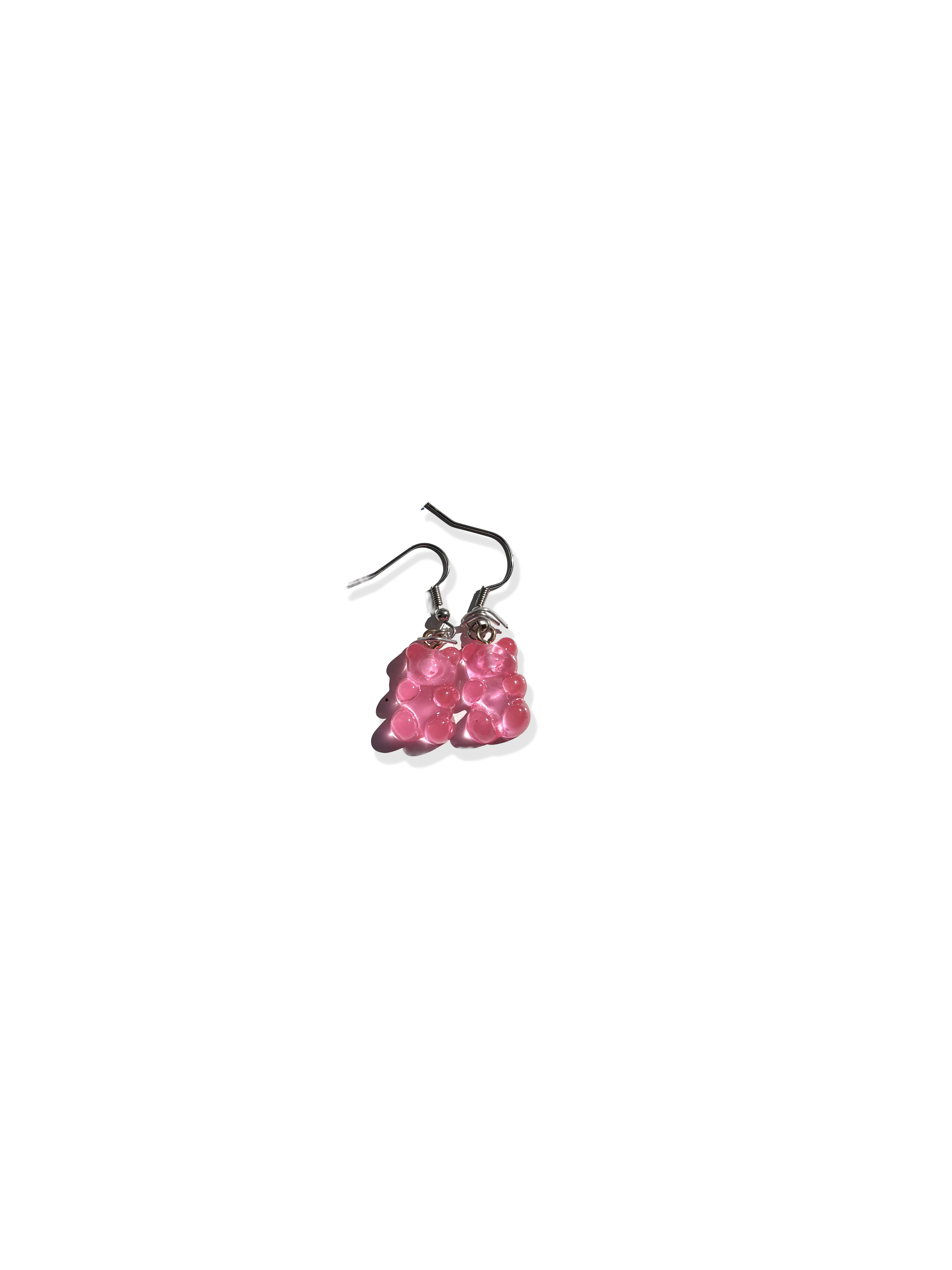 pink gummy bear earrings