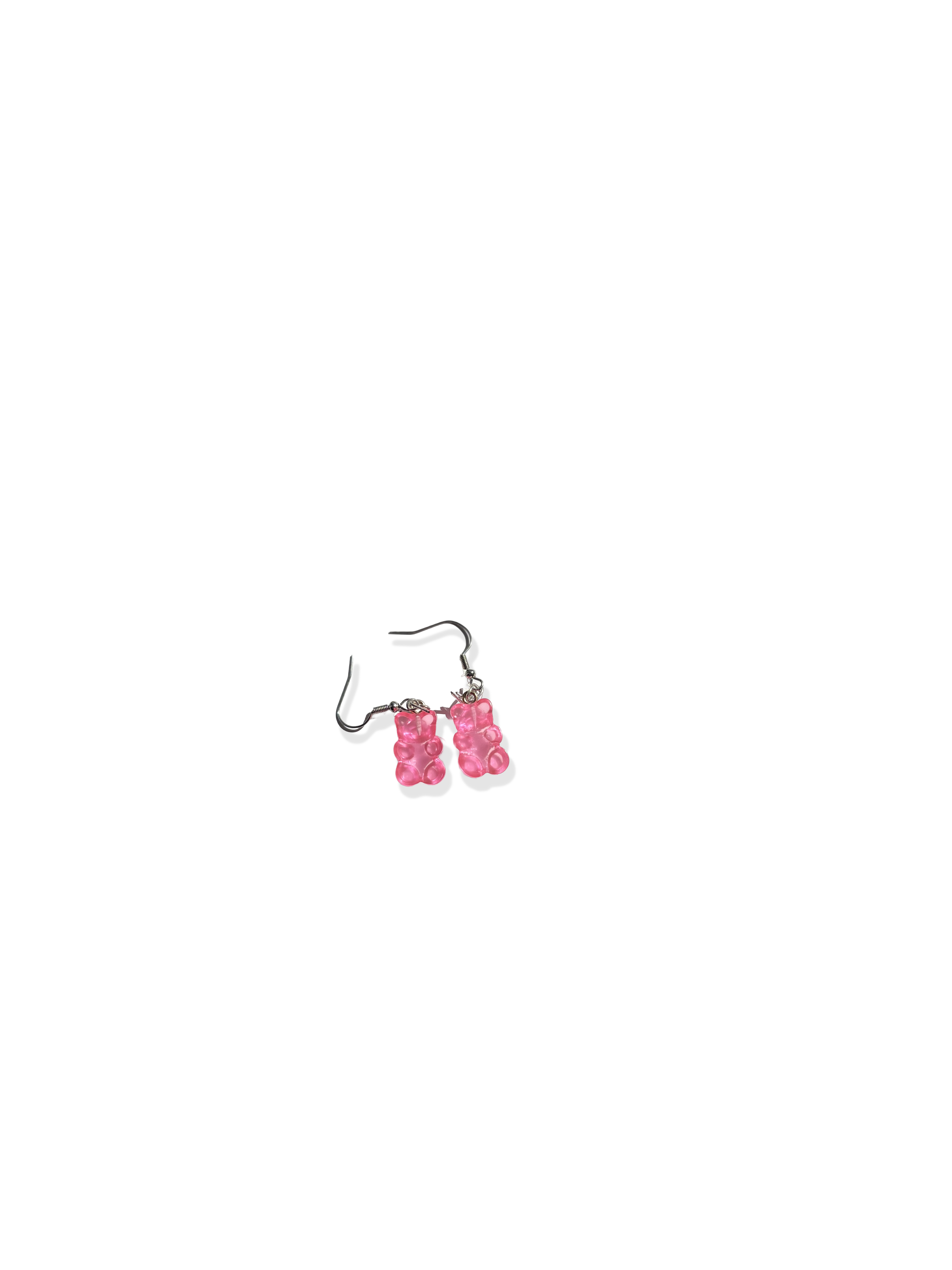 pink gummy bear earrings