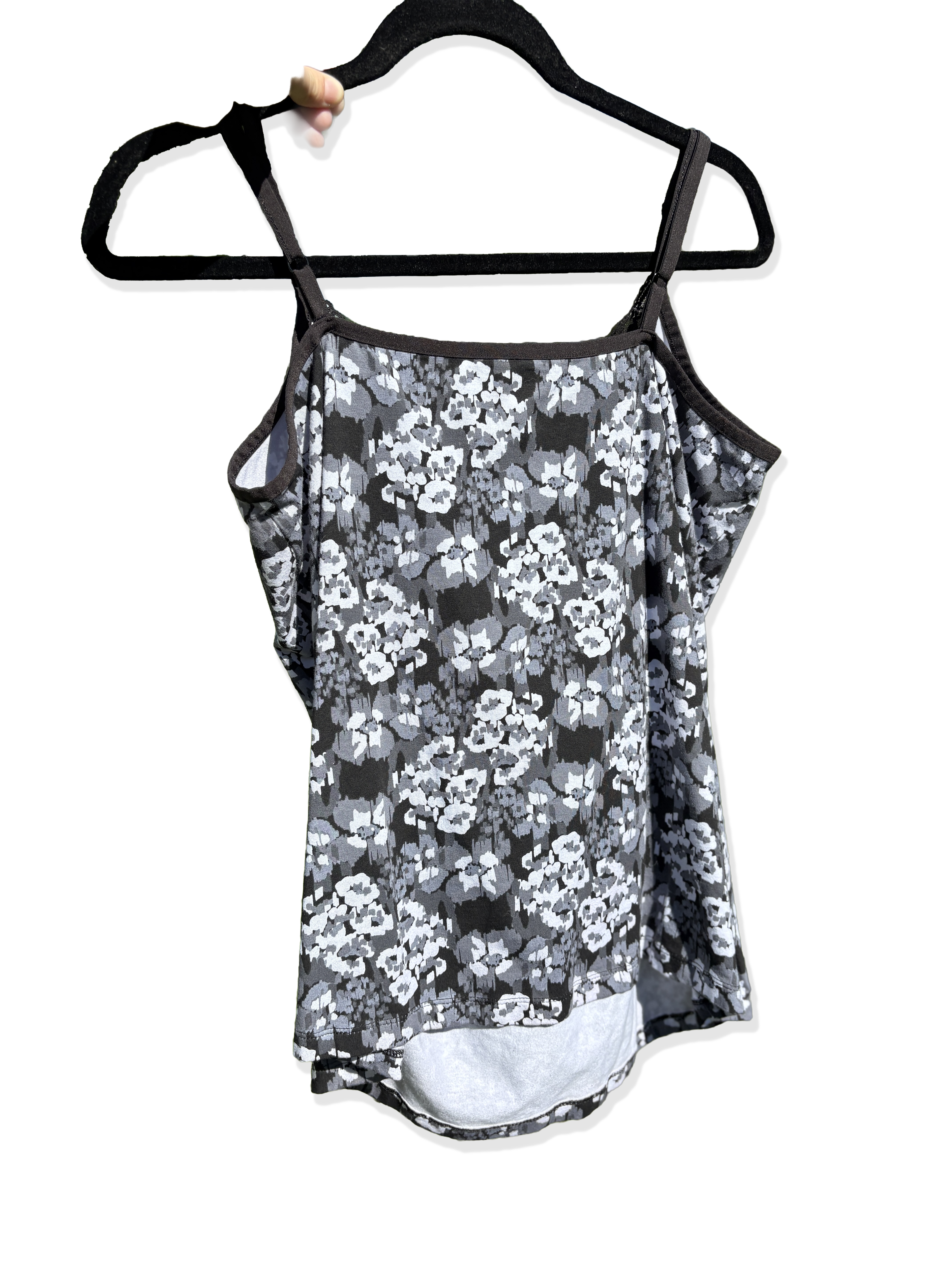 early 00s floral print tank